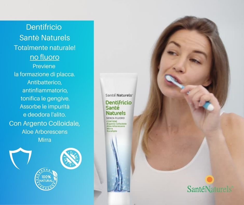 Pasta de dientes de Plata Coloidal, Aloe Arborescens, Mirra, Eucalipto, Sin Flúor.