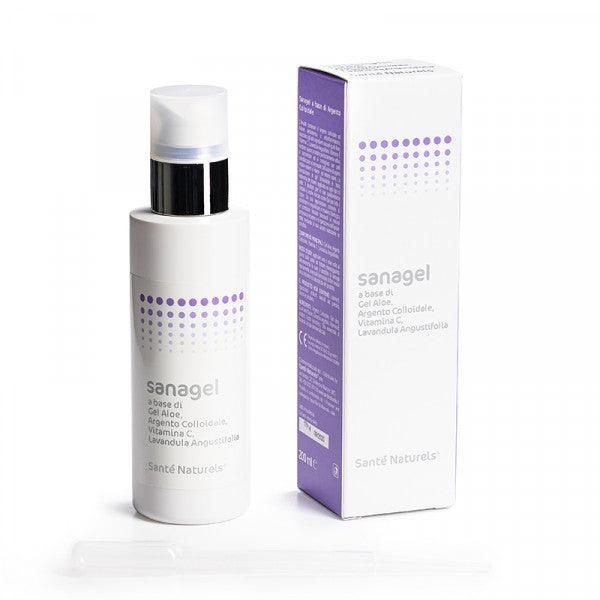 SanaGel con Argento Colloidale Vero®, Vitamina C, Vitamina E, Lavandula Angustifolia - Santé Naturels® SRL