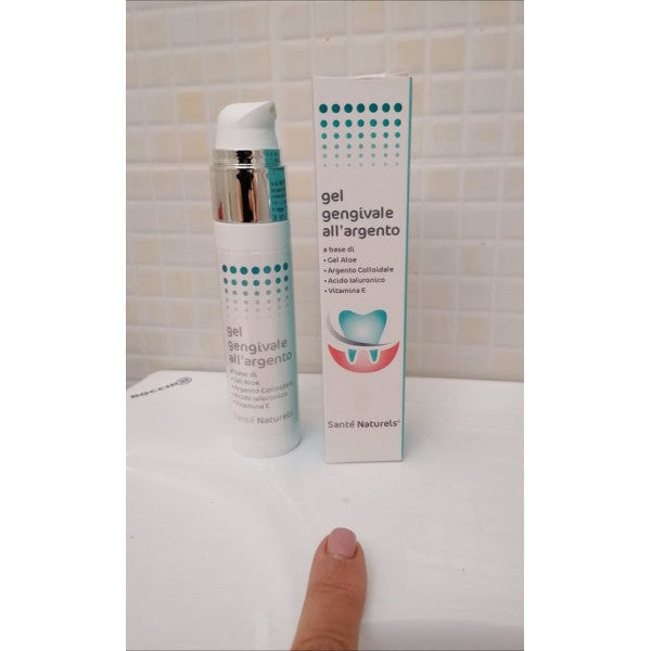 Gel gingival de plata coloidal verdadera, ácido hialurónico, aloe, vitamina E