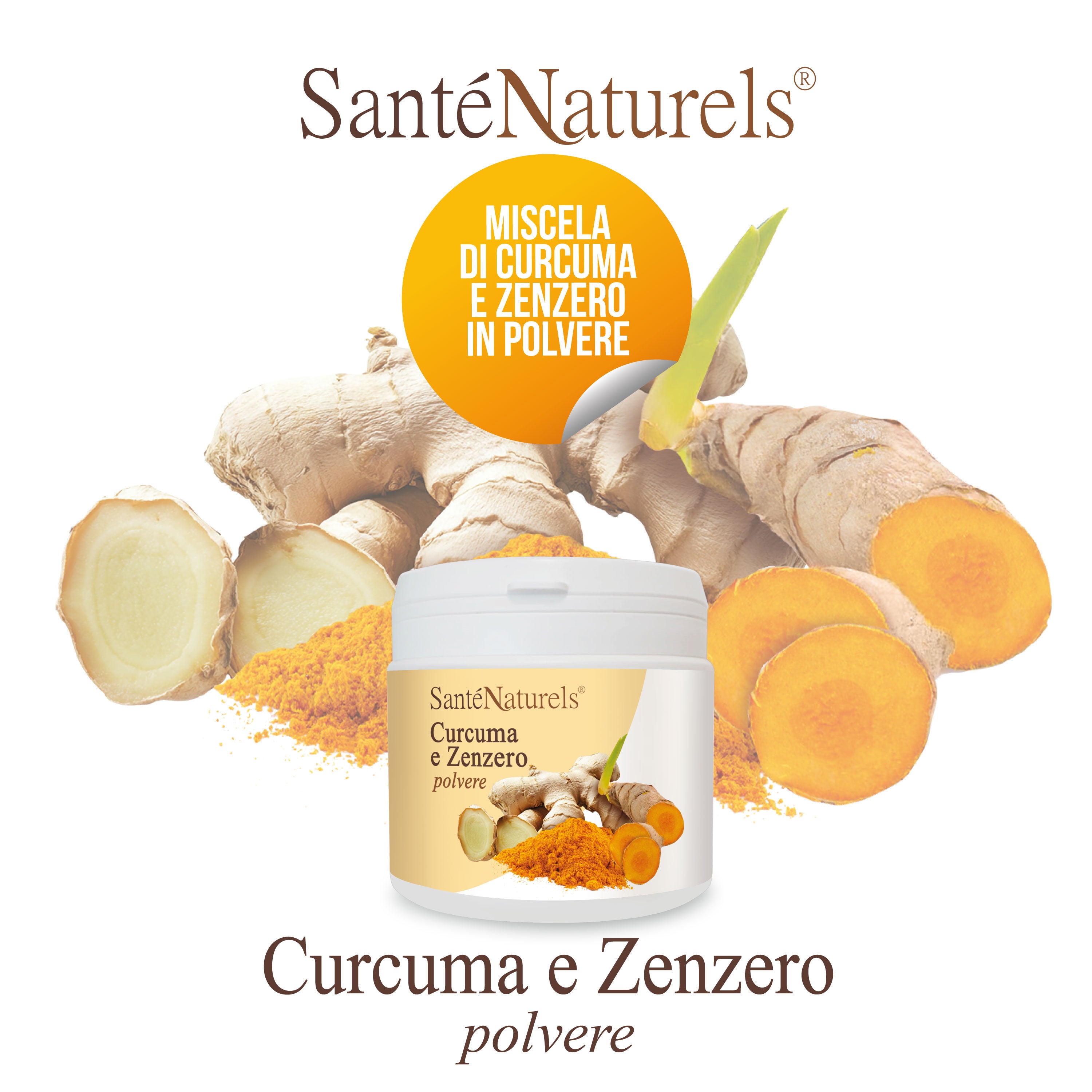 Preparación de infusión de cúrcuma y jengibre en polvo - 200 g