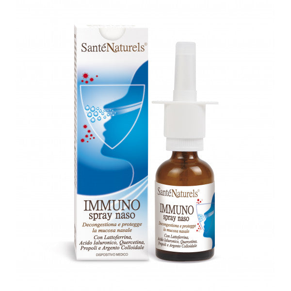Inmuno Spray Nariz con Ácido Hialurónico, Lactoferrina, Quercetina, Propóleo, Plata Coloidal, Aloe 30 ml